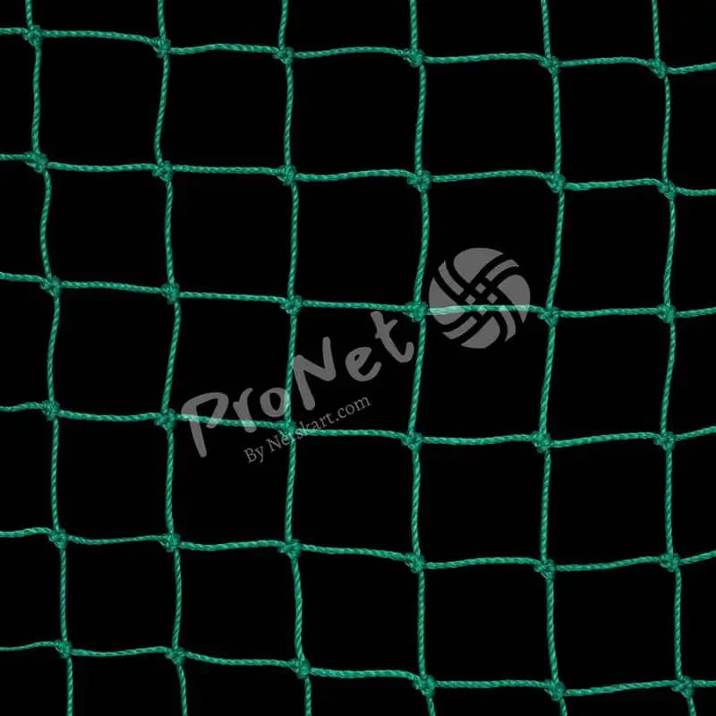 Close-up view of Sportiva cricket net showing HDPE twisted mesh for indoor and outdoor practice areas