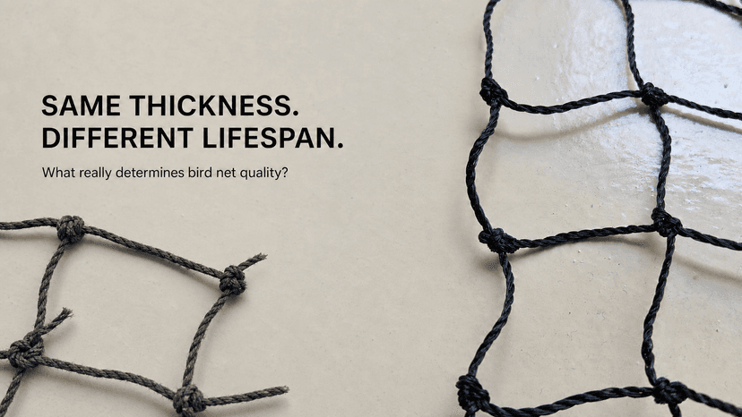 Why Two Bird Nets With the Same Thickness Have Different Lifespans